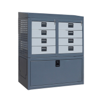 Mobile car service cabinet STO 10/4-T/2MS/4M