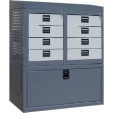 Mobile car service cabinet STO 10/4-T/2MS/4M