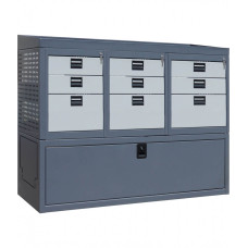 Mobile car service cabinet STO 15/4T/2MS/2MS/2MS