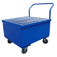 Container for collecting chemicals on wheels, with handle PMZ 200