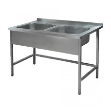 Stainless steel double sink (1000x700mm)