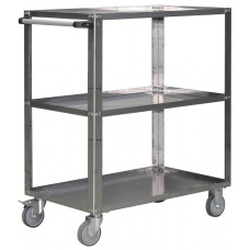 Stainless Steel Work Trolley with Shelf VPRNZ-1 / Foldable