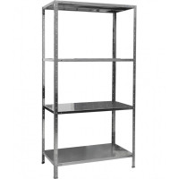 Stainless steel shelves 2000x750x400mm 4 shelves