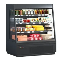 SlimSemi Vertical Display Case with droors